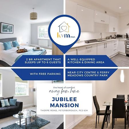 Kvm - Jubilee Mansions Apartment By Kvm Stays ピーターバラ エクステリア 写真