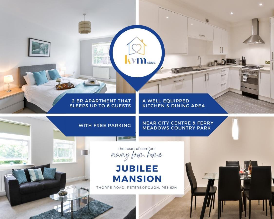 Kvm - Jubilee Mansions Apartment By Kvm Stays ピーターバラ エクステリア 写真